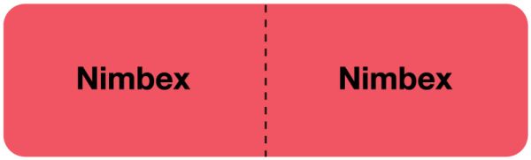 Medical Use Labels - NIMBEX, I.V. Line Identification Label, 3" x 7/8"