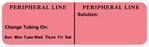 Medical Use Labels - PERIPHERAL LINE, Line Identification Label, 3" X 7/8"