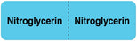 Medical Use Labels - NITROGLYCERIN, I.V. Line Identification Label, 3" x 7/8"