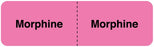 Medical Use Labels - MORPHINE, I.V. Line Identification Label, 3" x 7/8"