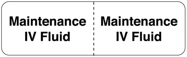 Medical Use Labels - MAINTENANCE IV, I.V. Line Identification Label, 3" x 7/8"