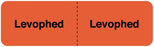 Medical Use Labels - LEVOPHED, I.V. Line Identification Label, 3" x 7/8"