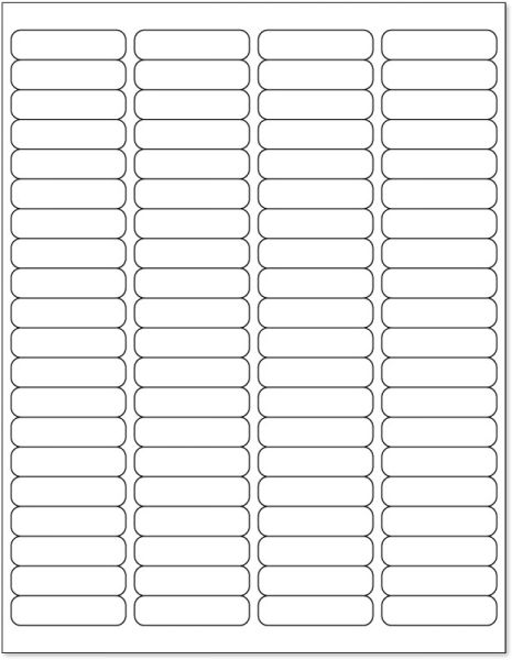 Medical Use Labels - Laser Printer Label, 1/2" x 1-15/16"