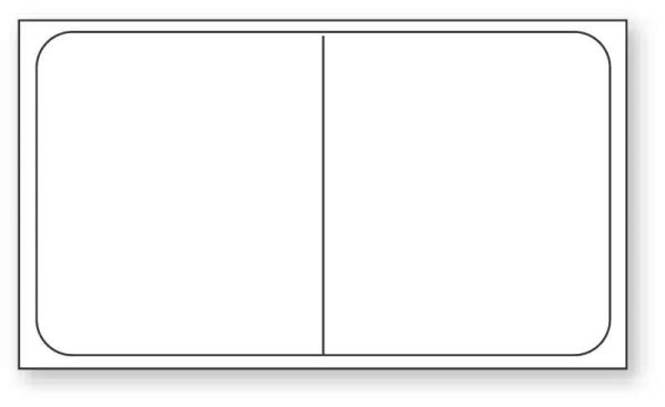 Medical Use Labels - Cerner Direct Thermal Printer Label, 3" Core, 2" x 1-1/8"