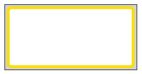 Medical Use Labels - Direct Thermal Printer Label,Yellow Border, 1" Core, 2" x 1"