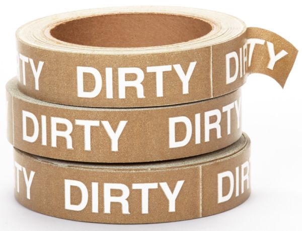 Medical Use Labels - Dirty Tape, 15/16" x 100'