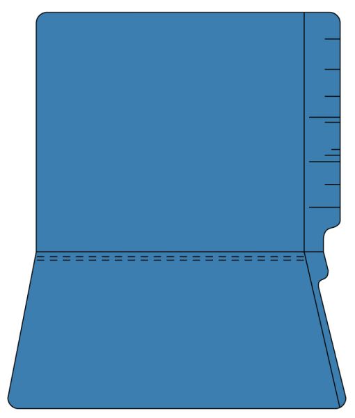 Medical Use Labels - End Tab File Folders Full Cut, 9-1/2" x 11-3/4"