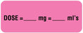 Medical Use Labels - IV Communication Label, 2-1/4" x 7/8"