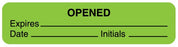 Medical Use Labels - Fluorescent Green Expiration Label, 1-5/8" x 3/8"