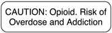 Medical Use Labels - OPIOID ADDICTION, Medication Communication Label, 2-1/4" x 5/8"