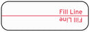 Medical Use Labels - Dose Fill Line Label, 1-1/2" x 1/2"