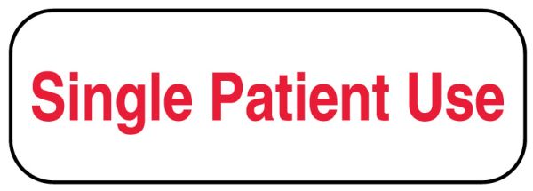 Medical Use Labels - SINGLE PATIENT USE, 1-1/2" x 1/2"