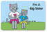 Medical Use Labels - I'M A BIG SISTER, Kids' Sticker, 3" x 2"