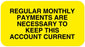 Medical Use Labels - Payment Reminders - Second Billing, 1-5/8" x 7/8"