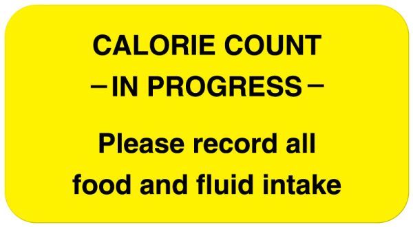 Medical Use Labels - Calorie Count Labels, 1-5/8" x 7/8"