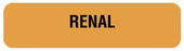 Medical Use Labels - RENAL, Nutrition Communication Labels, 1-1/4" x 5/16"