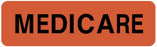 Medical Use Labels - Medicare Insurance Label, 3" x 7/8"