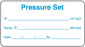 Medical Use Labels - Home Care Pressure Set Label, 3" x 1-5/8"