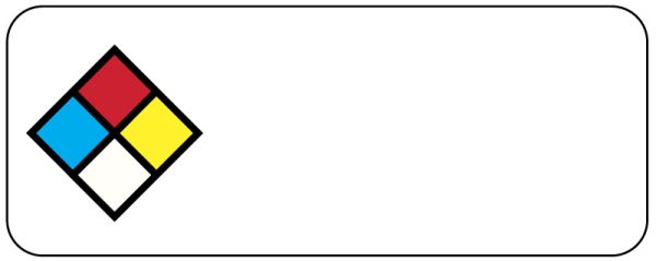 Medical Use Labels - Chemical Hazard Labels, 2-1/4" x 7/8"