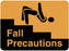 Medical Use Labels - Fall Risk Label, 8" x 5-1/4"