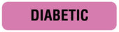 Medical Use Labels - DIABETIC, Patient Care and Condition Labels, 1-1/4" x 5/16"