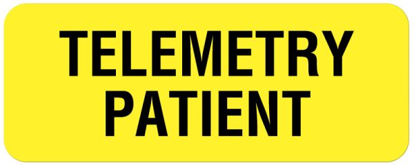 Medical Use Labels - Telemetry and Rhythm Label, 2-1/4" x 7/8"