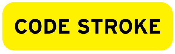 Medical Use Labels - Code Stroke Label, 1-1/4" x 5/16"