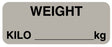 Medical Use Labels - Weight KILO, 2-1/4" x 7/8"