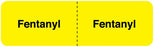 Medical Use Labels - FENTANYL, I.V. Line Identification Label, 3" x 7/8"