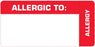 Medical Use Labels - Allergy Alert Label, 3-7/8" x 1-7/8"