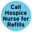 Medical Use Labels - CALL HOSPICE, Communication Label, 1" Circle