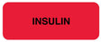 Medical Use Labels - Medication ID Label, INSULIN 2 1/4" x 7/8