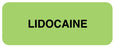 Medical Use Labels - Medication ID Label, LIDOCAINE 2-1/4" X 7/8"