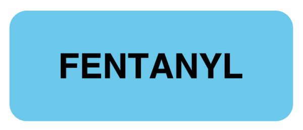 Medical Use Labels - Medication ID Label, FENTANYL 2-1/4" X 7/8"