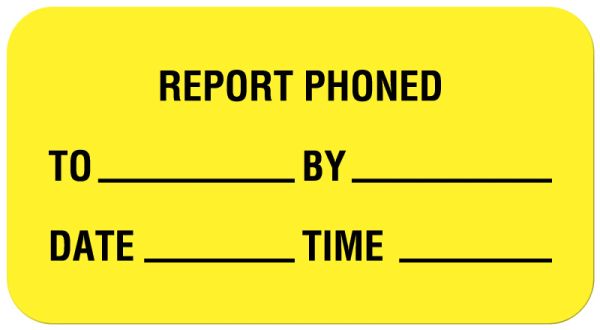 Medical Use Labels - Lab Report Label, 1-5/8" x 7/8"