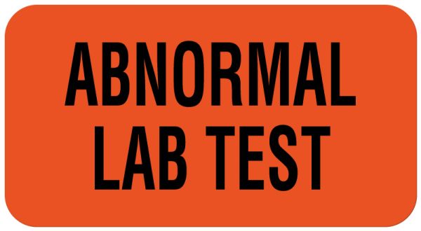 Medical Use Labels - Lab Test Label, 1-5/8" x 7/8"