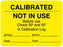 Medical Use Labels - Calibration Label, 2-3/8" x 1-3/4"