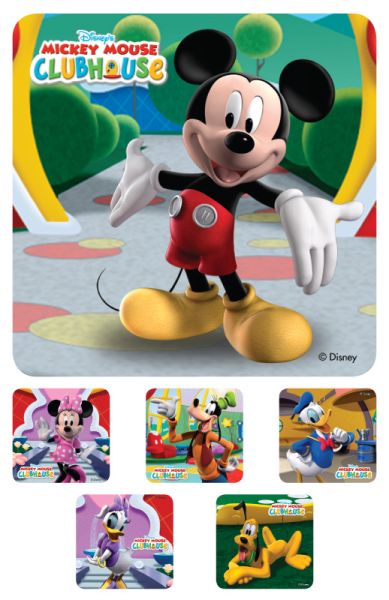 Medical Use Labels - Mickey Mouse Clubhouse, Kids' Sticker, 2-1/2" x 2-1/2"