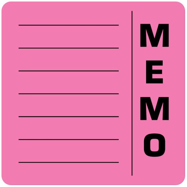 Medical Use Labels - Memo Note Label, 2-1/2" x 2-1/2"