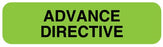 Medical Use Labels - Advance Directive Label, 1-1/4" x 5/16"