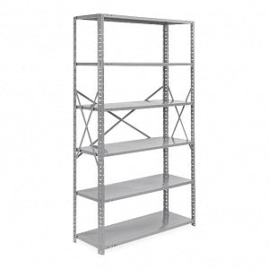 Uline Industrial Steel Shelving - Industrial Steel Shelving, 48" x 18" x 87" - H-2885