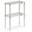 Uline Chrome Wire Shelving Unit - 2-Shelf Wire Shelving Unit, 24" x 12" x 34", Chrome - H-2935-34C