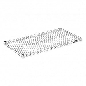 Uline Chrome Wire Shelving Unit - SHELVES, WIRE, CHROME, 36"X18" - H-3181C