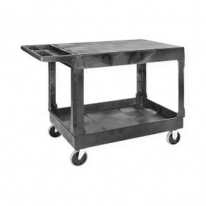 Uline Flat Shelf Utility Cart - 44 x 25 x 33, Black H-3325BL - Uline