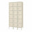 Uline 6-Tier Industrial Lockers - 6-Tier Industrial Lockers, 3-Wide, Unassembled, 36" W, 12" D, Tan - H-3639T