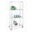 Uline Mobile Shelving - SHELVING, MOBILE, CHROME, 36"X18"X78" - H-4254