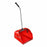 Uline Jumbo Plastic Standing Dust Pan - Jumbo Standing Dust Pan, Red - H-6497R