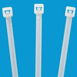 ULINE Natural Nylon Cable Ties - Natural Nylon Cable Ties, 40 lb., 5-1/2" - S-1020