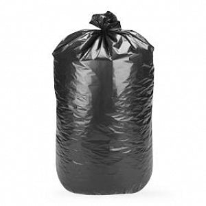 Uline Trash Liners - LINER, TRASH, 55-60GAL, 2.5MIL, BLACK - S-11678