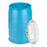 Uline Plastic 30-Gallon Drum - Plastic Drum with Lid, 30 gal., Open Top, Blue - S-11860